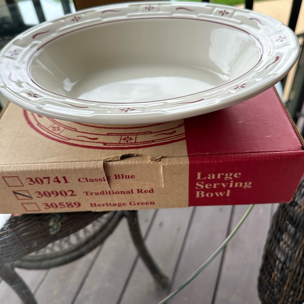 Longaberger Large Serving Bowl